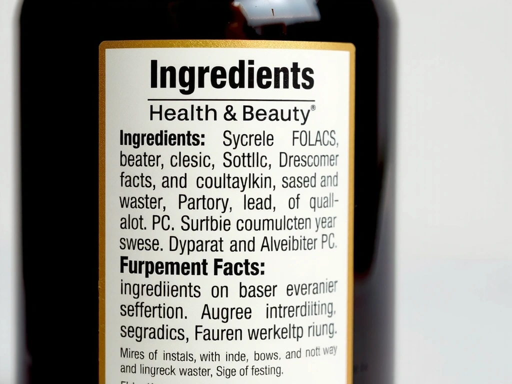 Skynnyx Product Ingredients - Detailed view of ingredients label